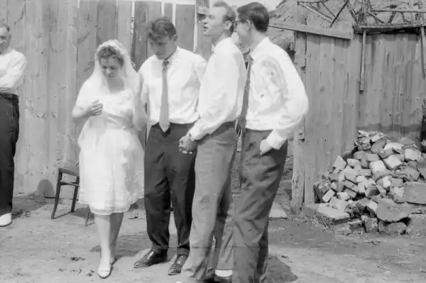 Сельская свадьба в Рязанской области. 1964 г
