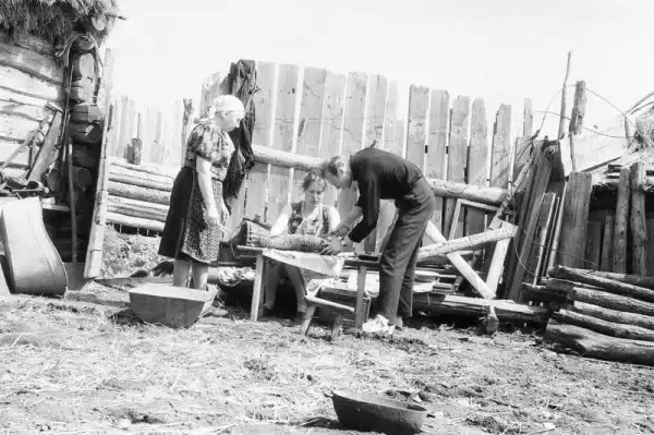 Сельская свадьба в Рязанской области. 1964 г