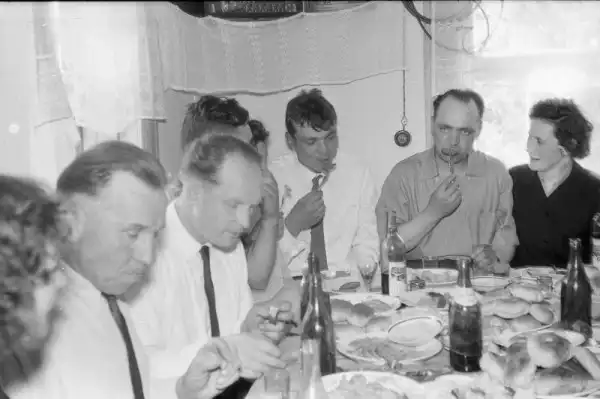 Сельская свадьба в Рязанской области. 1964 г