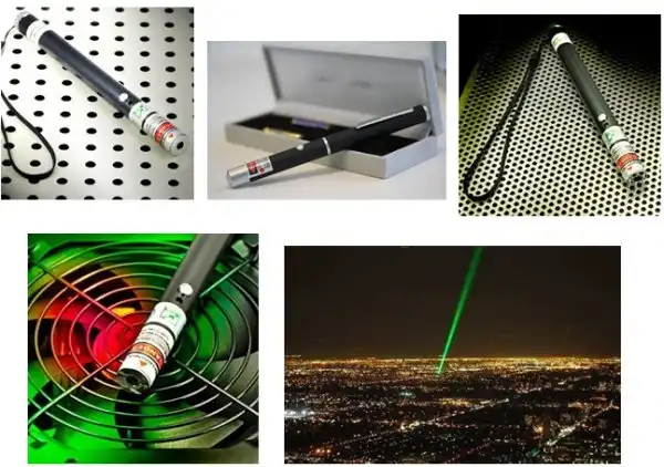 Сверхмощный зеленый лазер! Отличается от привычного красного лазера не только цветом
