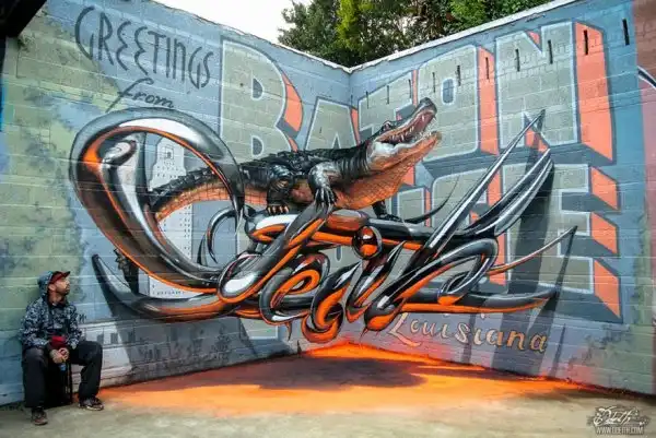 Удивительные 3D-граффити в Португалии