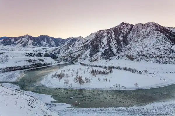 алтайская зима.