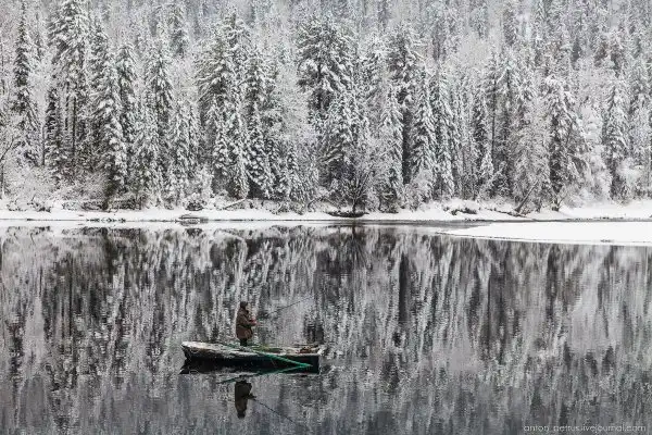 алтайская зима.