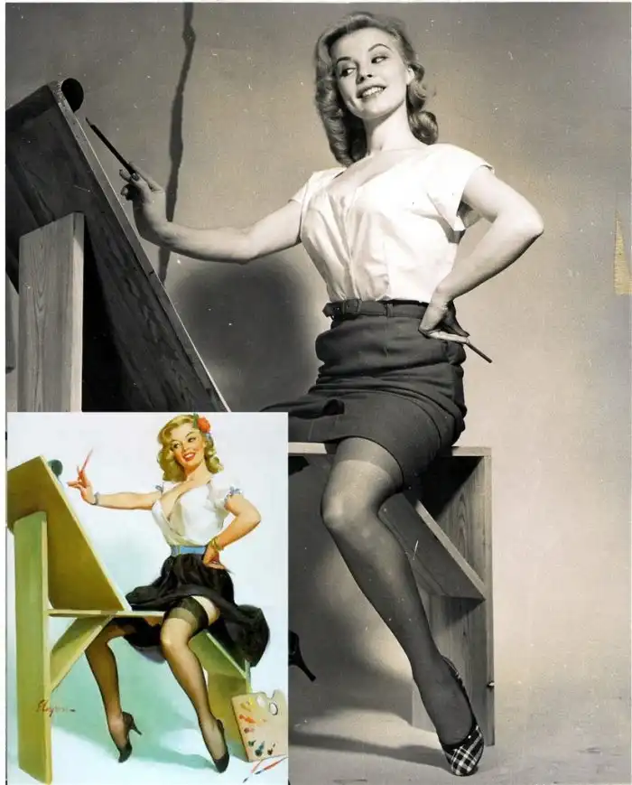 Создание Pin-Up (Gil Elvgren, работы за 1947-1969)