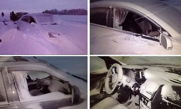 Полицейский, отдавший одежду замерзавшим на трассе, будет награжден.