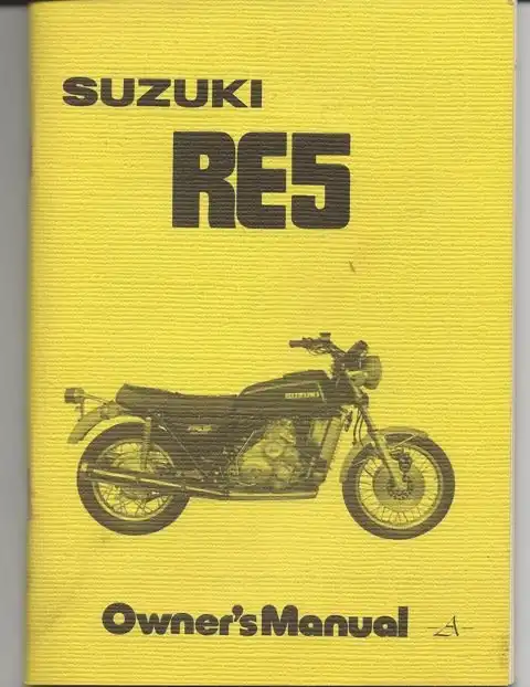  Капсула времени: новый роторный мотоцикл Suzuki RE5 1976-го года.