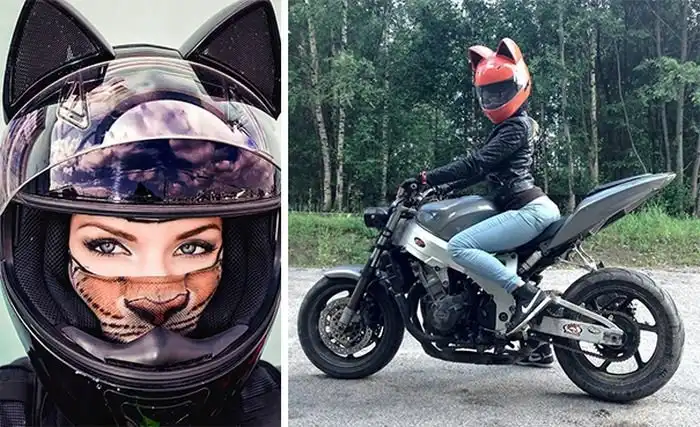 Эксклюзивный шлем для девушек-мотоциклисток