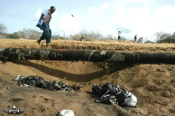 Взрыв газопровода в Нигерии