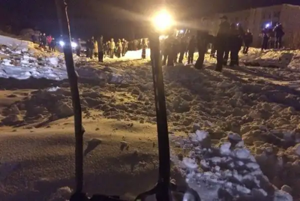 На город Кировск Мурманской области сошла лавина