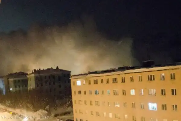На город Кировск Мурманской области сошла лавина