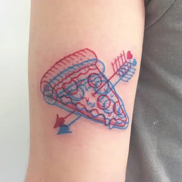 Забавные 3D-татуировки, выполненные в технике анаглифа