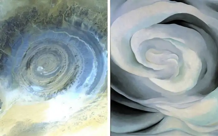 Фотографии Земли из космоса удивительно похожие на знаменитые картины