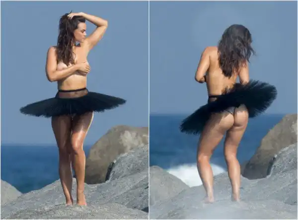 Мила Далбесио позирует топлес 18+