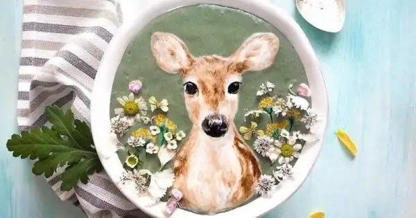 Искусство в чашке: потрясающие портреты животных на смузи