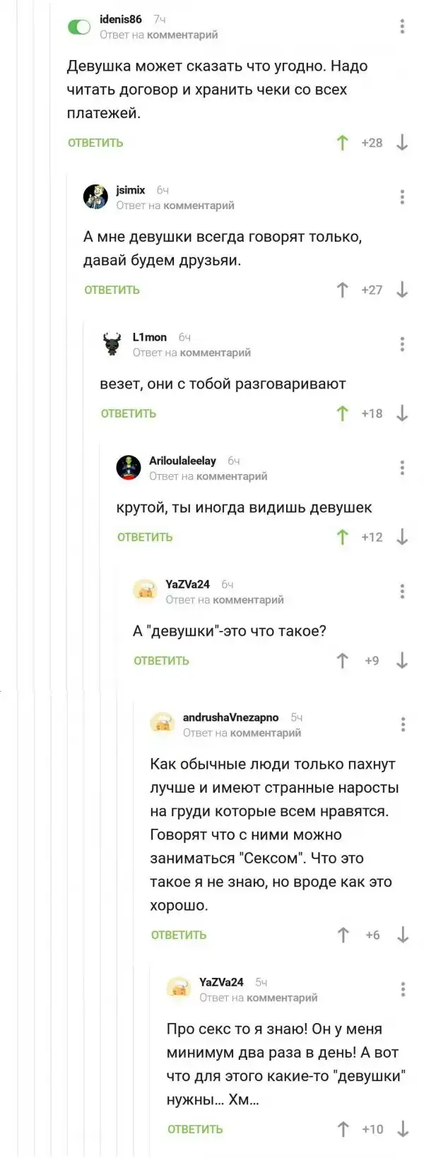 Смешные комментарии и высказывания из социальных сетей