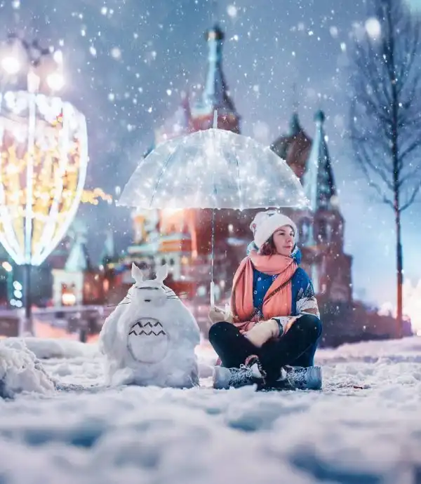 Белоснежная сказка: заснеженная Москва в фотографиях Кристины Макеевой
