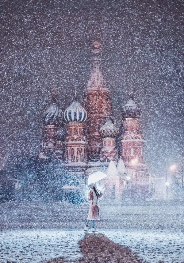 Белоснежная сказка: заснеженная Москва в фотографиях Кристины Макеевой