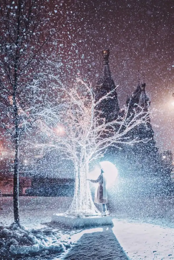 Белоснежная сказка: заснеженная Москва в фотографиях Кристины Макеевой