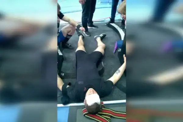 На чемпионате Евразии по пауэрлифтингу спортсмен Ярослав Радашкевич получил жуткую травму