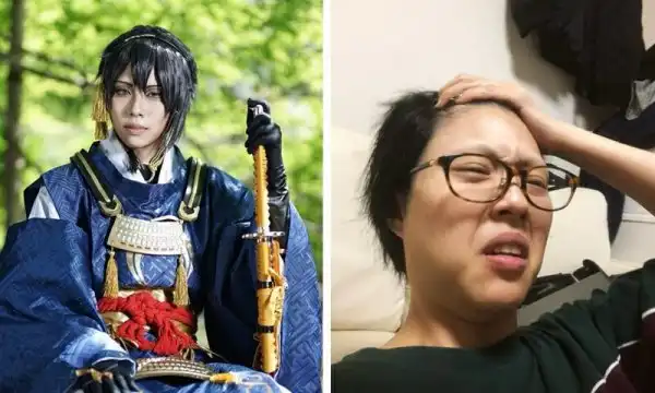 Японские косплееры устроили флешмоб и показали, как выглядят в образе и в обычной жизни