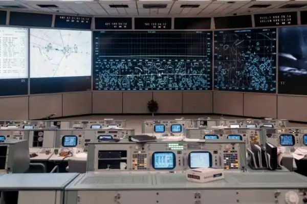 Восстановленный центр управления полётами миссии «Аполлон»