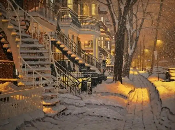 20 пейзажей канадского художника, которые заставят вас мечтать о зиме