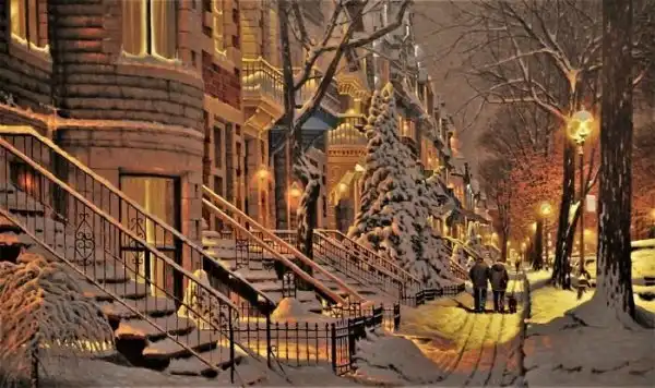 20 пейзажей канадского художника, которые заставят вас мечтать о зиме