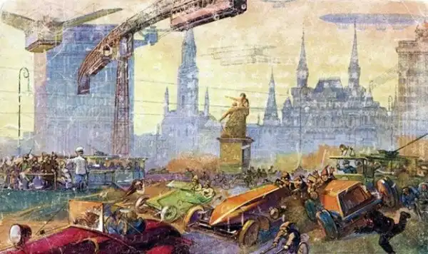 Как художники 1914 года представляли себе Москву XXIII века