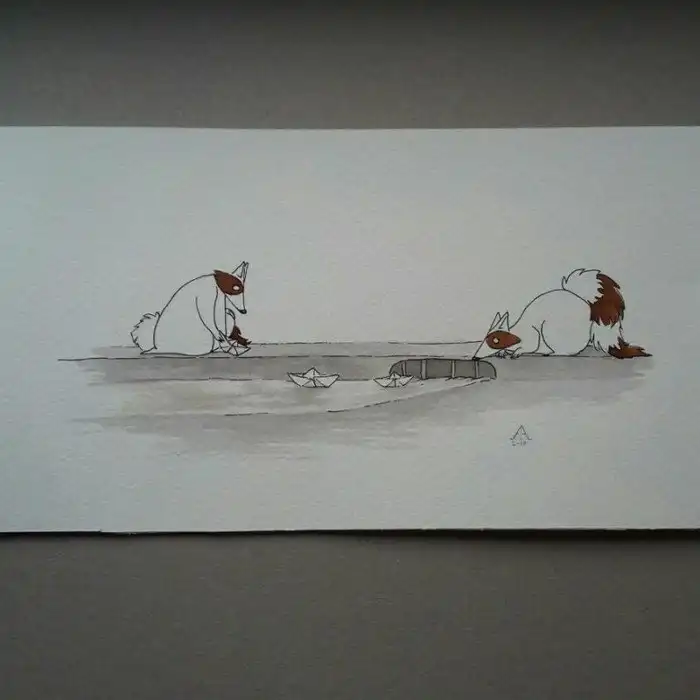 25 очаровательных иллюстраций о жизни двух друзей-енотов