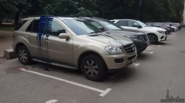 «Мерседес» добибикался до посинения
