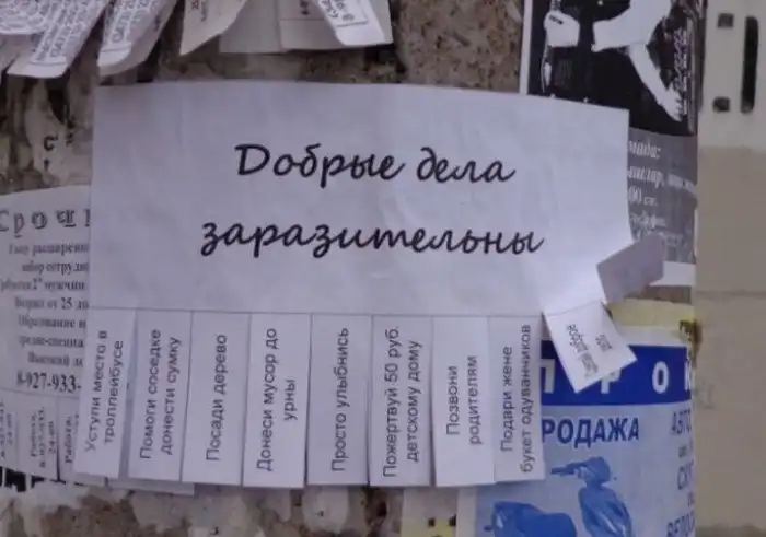 20 самых добрых объявлений на свете: оторви листочек доброты 20 самых добрых объявлений на свете: оторви листочек доброты