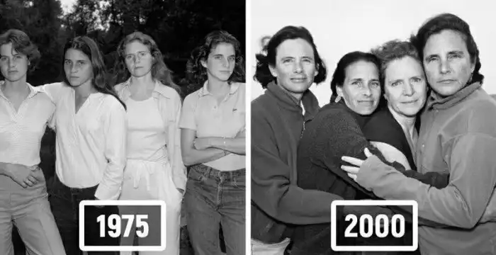 Четыре сестры делали совместное фото каждый год в течение 40 лет