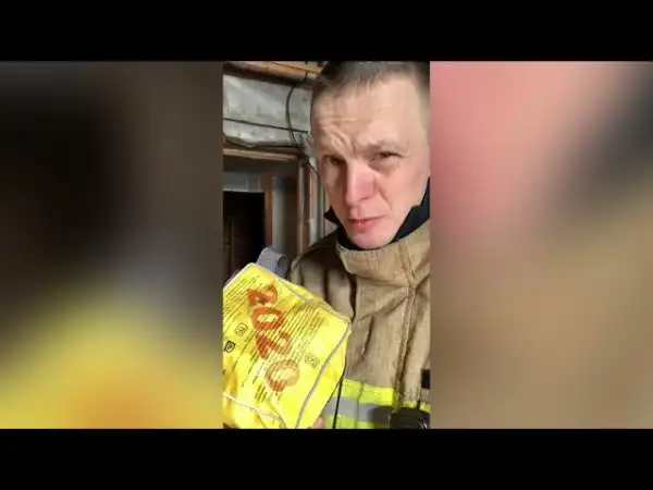Тест самоспасателя в реальных условиях пожара
