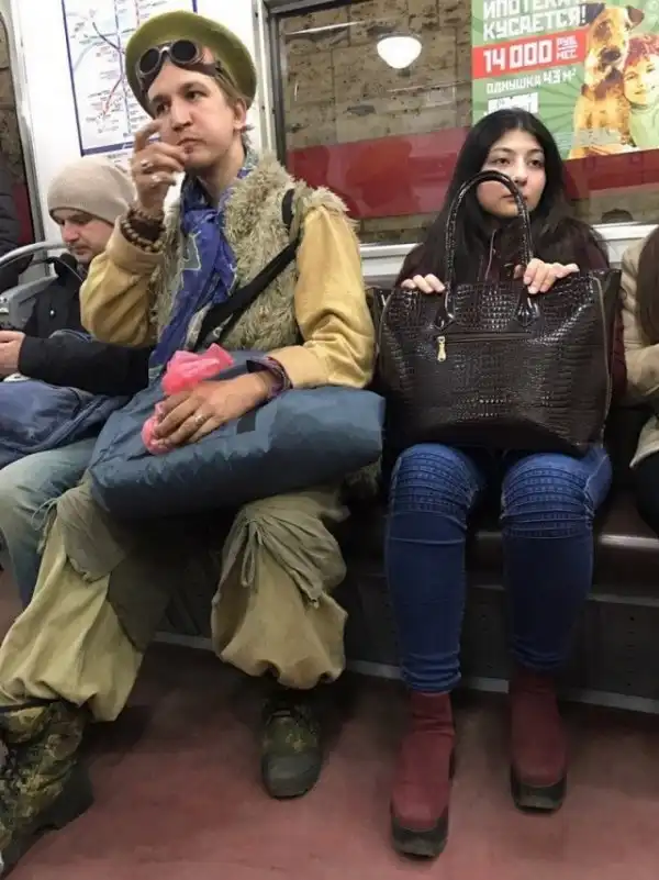 Модники из российского метрополитена