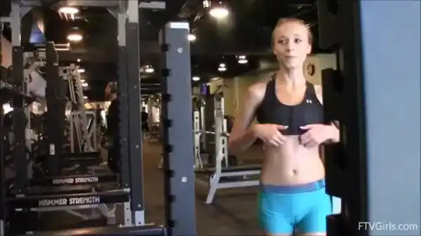 Shared gym lingerie amateur