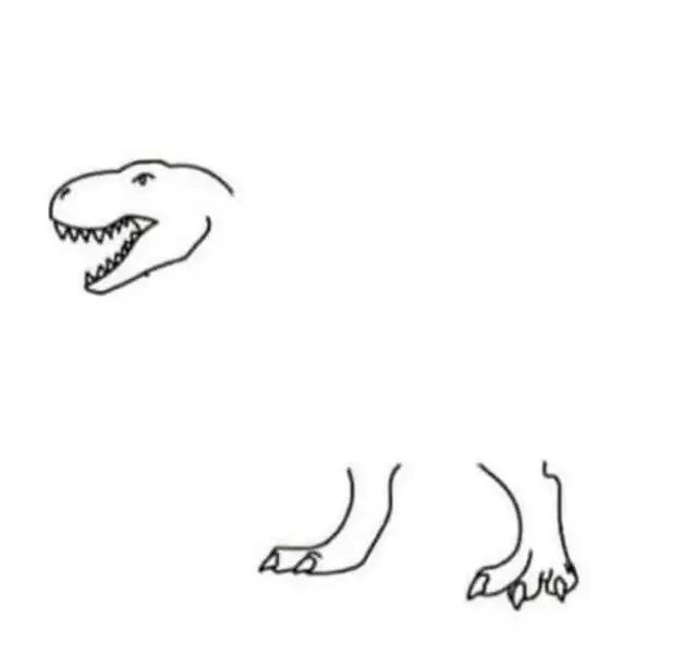 Флешмоб в Твиттере: дорисуйте динозавра так, чтобы было понятно, что они точно люди, а не нейросеть