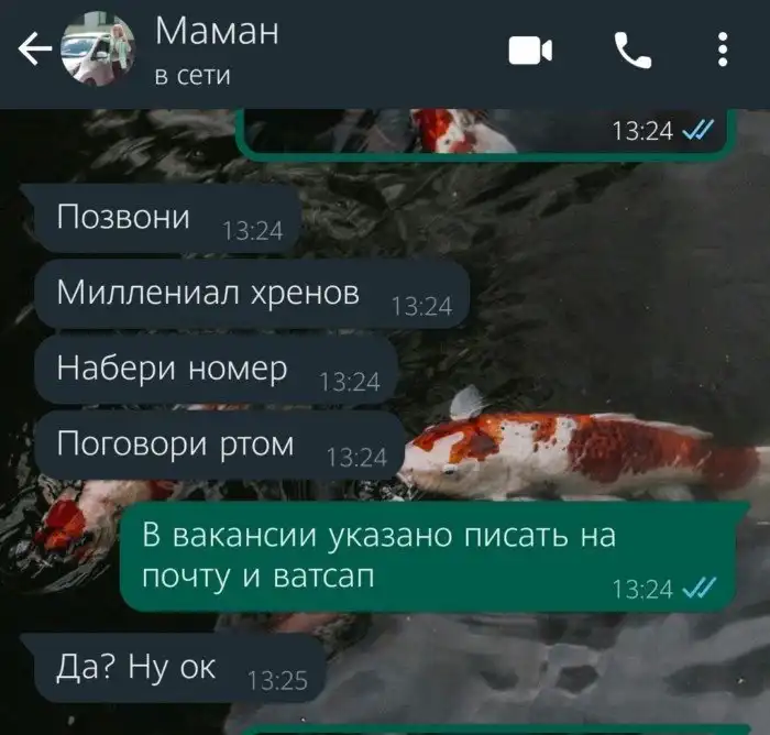 14 сообщений, которые могли написать только родственники 14 сообщений, которые могли написать только родственники