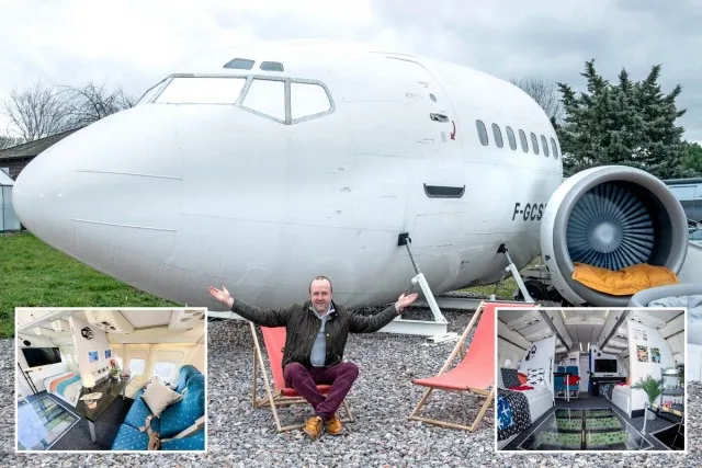Британец потратил £2 000, чтобы превратить Boeing 737 в двухэтажный дом для отдыха