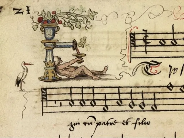 Забавный песенник XVI века с "интересными" картинками