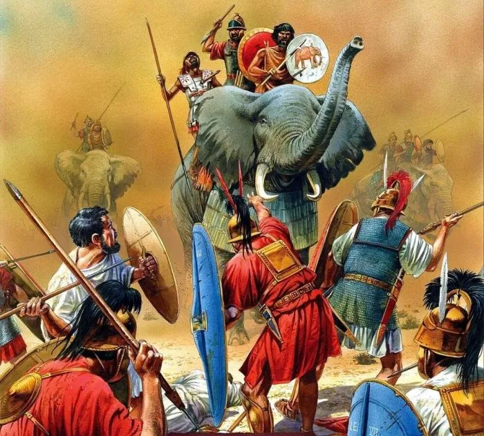 Как античные хрюши боевых слонов побеждали