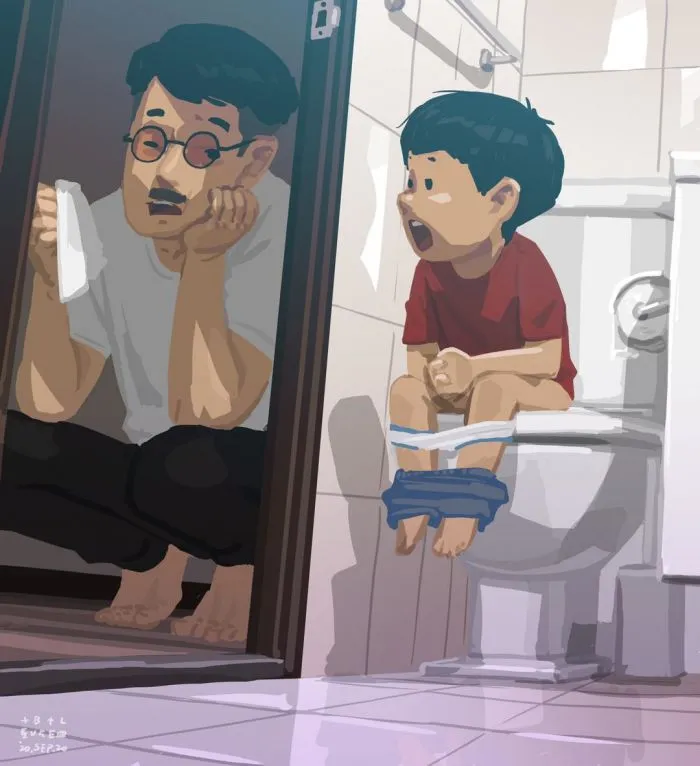 Отец-одиночка трогательно иллюстрирует трудности и радости жизни с сыном