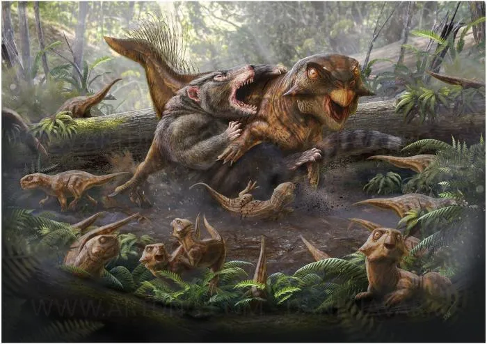 Репеномама: Всё-таки было млекопитающее, которое кошмарило динозавров во время их самого расцвета! Настоящий партизан древних лесов