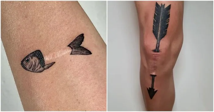 14 оригинальных способов замаскировать шрам с помощью татуировки