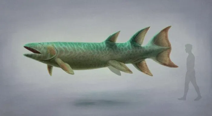 Гинерия: Властитель древних пресноводных водоёмов. Ел акул, вырастал до 4 метров и умел ползать на плавниках