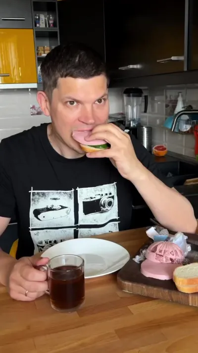 Домашняя варёная колбаса⁠⁠