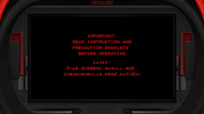Virtual Boy. Красное и черное