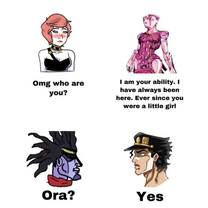 Анимешные мемы по ЖоЖО