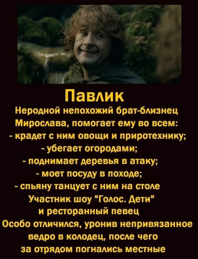 Классификация туристов в группе по Толкиену